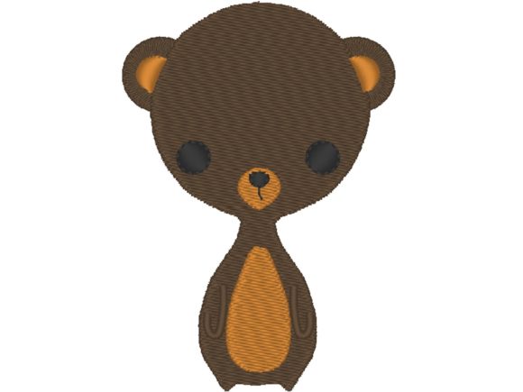 Bear Cutie Embroidery Design for Boutique Apparel