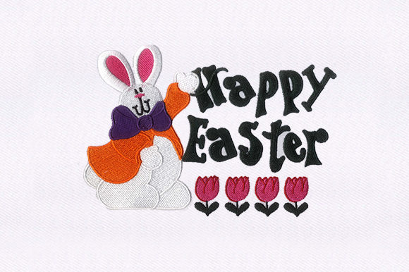 Easter Rabbit Embroidery Design Review for Craft Fair Sellers